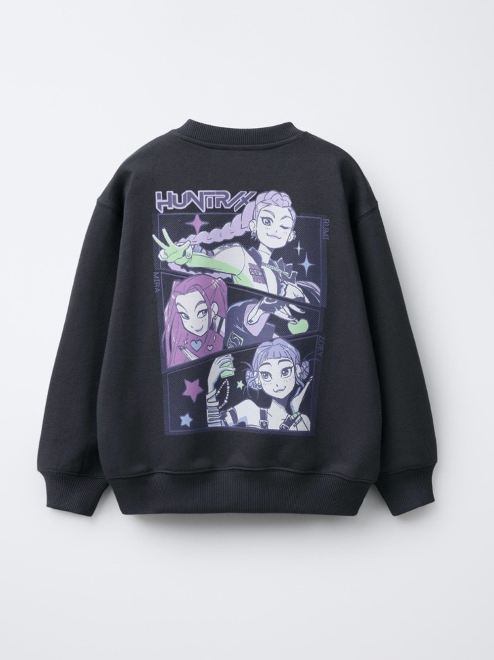Zara Kpop Demon Hunters Huntrix Crewneck Sweatshirt Sz 8-9